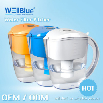 Alkaline Water Filter Pitcher (pH 8.5-10.4, ORP -150mv to-300mv)